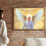 Sympathy Gifts Canvas In Memory Of Dad Guardian Angel Portrait