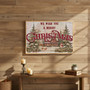 Vintage Christmas Canvas - Merry Holiday Living Room Decor Gift