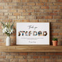 Father's Day Canvas - Custom Photo Keepsake from Kids for Stepdads