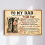 Hero Dad Canvas - Personalized Tribute for Veteran Police Father