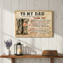 Hero Dad Canvas - Personalized Tribute for Veteran Police Father