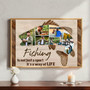 Personalized Fishing Photo Canvas - Heartfelt Dad & Husband Gift