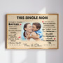 Single Mom's Strength - Personalized Canvas Art from Son