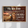 Dad's Deer Hunting Tribute Canvas - A Daughter's Forever Memory
