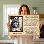 Dad's Fishing Memory Photo Canvas - Personalized Remembrance Gift