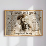 Dad's Memory - 'Never Left You' Personalized Sympathy Canvas Gift