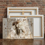 Dad's Memory - 'Never Left You' Personalized Sympathy Canvas Gift