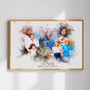 Memorial Family Portrait Canvas - In Loving Memory Gift for Parents