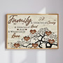 Personalized Family Tree Canvas For Home Decor - Family Names Art