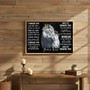 Personalized Lion Dad Canvas - Strength, Wisdom, and Love Art Gift