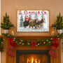 Cozy Christmas Tree Farm Canvas - Vintage Holiday Santa Gifts