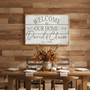 Custom Family Welcome Canvas Art - Personalized Gift for Home