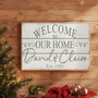 Custom Family Welcome Canvas Art - Personalized Gift for Home