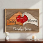 Custom Puzzle Canvas - Love-Filled Wall Art for Mom & Dad