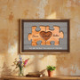Family Puzzle Canvas - Custom Rustic Gift for Dad or Husband