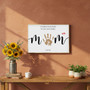 Mom's 1st Birthday/Mother's Day Keepsake - Handprint Love Canvas