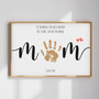 Mom's 1st Birthday/Mother's Day Keepsake - Handprint Love Canvas
