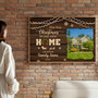 Our 1st Christmas at New Home - Custom Photo Canvas Wall Art