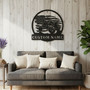 Personalized ATV Metal Art Sign For Dad - Rustic Decor With LED Lights For Man Cave Or Garage Wall Hanging