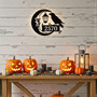 Spooky Raven And Moon Metal Address Sign For Halloween Homes