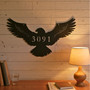 Metal House Number Sign, Eagle Address Sign Metal House Number Sign, Eagle Address Sign
