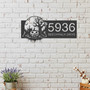 Custom Haunted Scene Halloween Address Metal Sign For Outdoor Yard