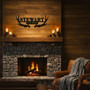 Personalized Antlers Metal Monogram Sign for Home Decor