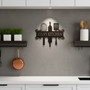 Personalized Name Kitchen Metal Monogram Wall Sign