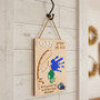 Personalized Fishing Dad Handprint Wood Sign - Unique Father's Day Gift For Grandpa & Dad