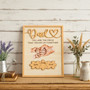 Personalized Dad Puzzle Wood Sign - Thoughtful Father's Day Gift For Grandpa With Kids Names