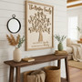 Personalized Family Tree Wall Art - Thoughtful Wood Sign For Anniversary & Mother's Day