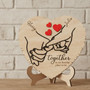 Heartfelt Personalized Wood Sign For Couples - Valentine Anniversary Decor