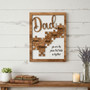 Thoughtful Dad Puzzle Wood Sign Christmas Gift From Kids With Personalized Names Thoughtful Dad Puzzle Wood Sign Christmas Gift From Kids With Personalized Names