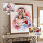 Add Deceased Loved One Photo - Custom Memorial Family Portrait on Canvas