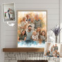 Add Deceased Loved One Photo - Custom Memorial Family Portrait on Canvas