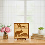 Personalized Mama Elephant Puzzle Wood Sign For Mom - Thoughtful Mother's Day Gift With Kids Name And Family Plaque