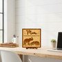 Personalized Mama Elephant Puzzle Wood Sign For Mom - Thoughtful Mother's Day Gift With Kids Name And Family Plaque