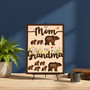 Bear Family Wood Sign - Personalized For 'First Mom Now Grandma' - Mother's Day Gift