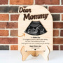 Heartfelt Customized Ultrasound Wood Sign Gift For New Moms - First Mother’s Day Decoration From Baby