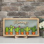 Personalized Mom's Garden Cactus Wood Sign For Mother's Day, Birthday – Humorous Gift For Mom's Special Space