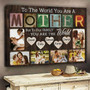 Heartfelt Mother's Day Canvas - "To The World" Personalized Gift