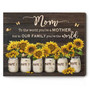 Heartfelt Mother's Day Canvas - "To The World" Personalized Gift