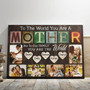 Heartfelt Mother's Day Canvas - "To The World" Personalized Gift