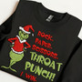 Rock Paper Scissors Grinch Christmas Embroidered Sweatshirt