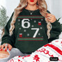6 7 Ugly Christmas Embroidered Sweatshirt 6 7 Ugly Christmas Embroidered Sweatshirt