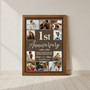 Custom 1st Anniversary Photo Collage Canvas - Year Together Gift