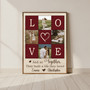 Personalized Love Photo Collage Canvas - Valentine’s Day Gift