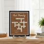 Custom Last Name Wood Sign - Scrabble Family Crossword Gift
