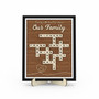 Custom Last Name Wood Sign - Scrabble Family Crossword Gift
