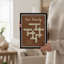 Custom Last Name Wood Sign - Scrabble Family Crossword Gift